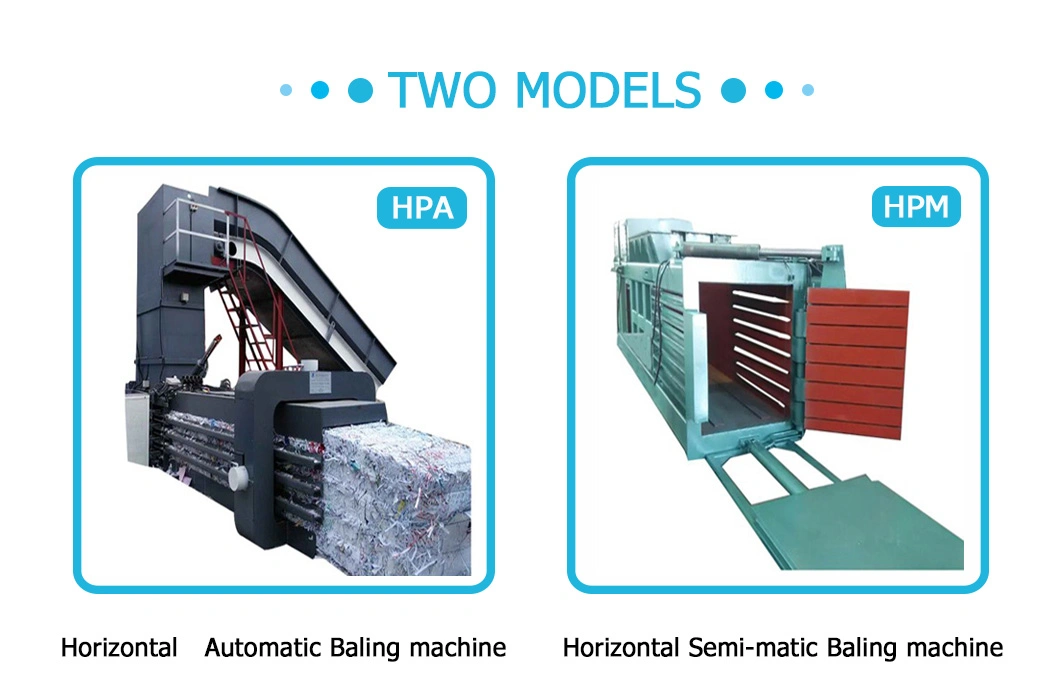 Teyun Professional Semi-Automatic Waste Cardboard Horizontal Baler Machine