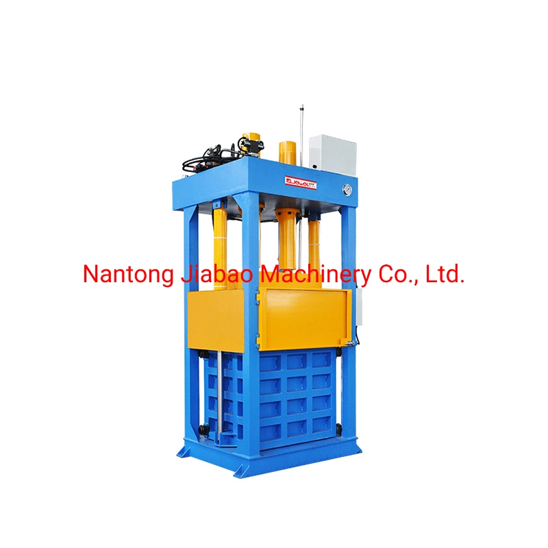 Vertical Hydraulic Lifting Chamber Wool Baler with CE Certificate