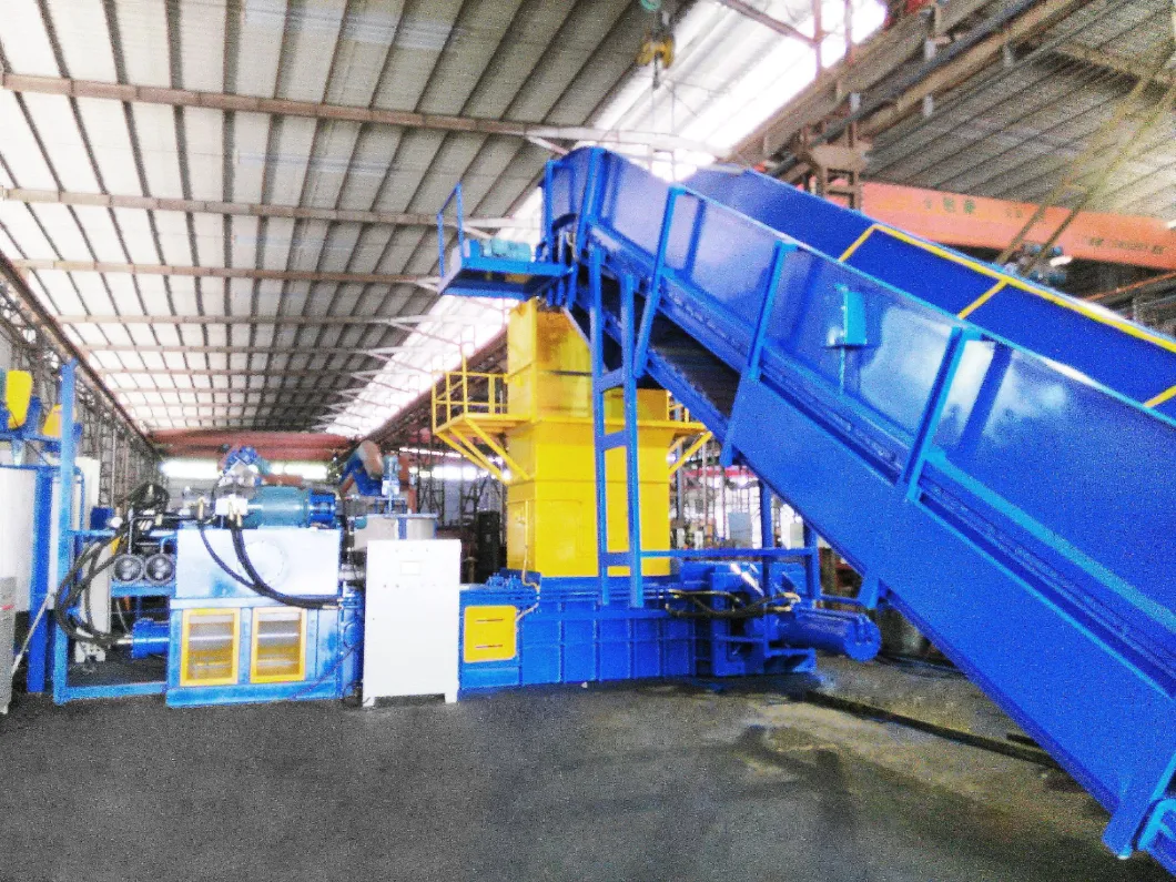 Full Automatic Two RAM Baler with Auto Tier for Pet Plastic Bottle