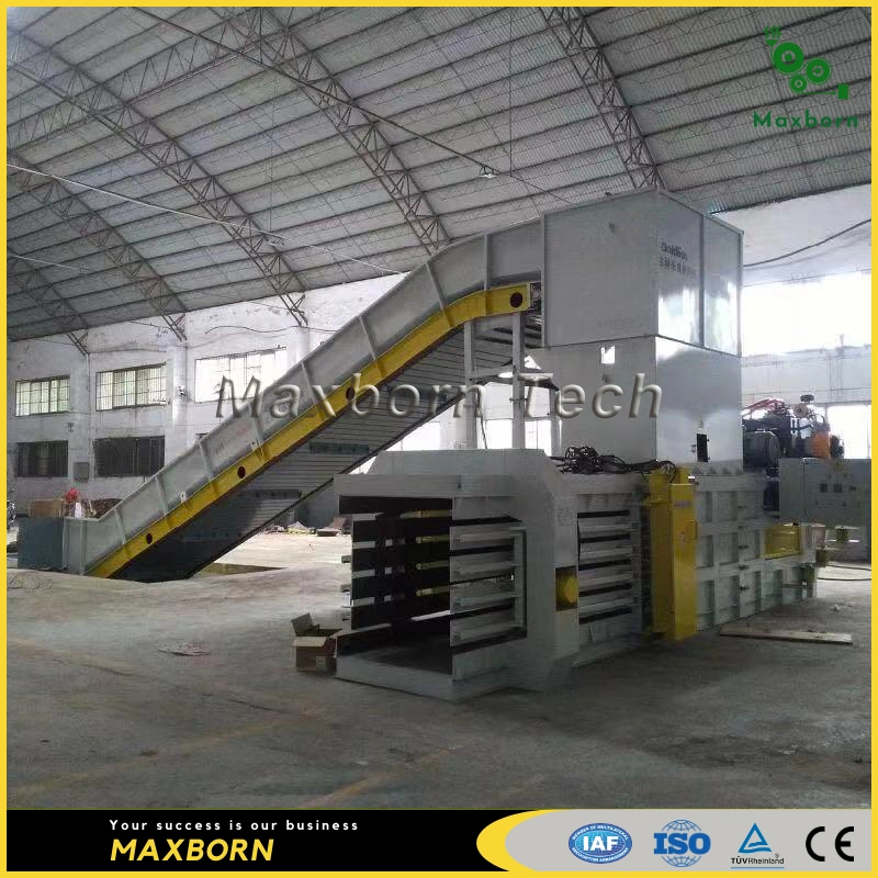 China Large Automatic Dual RAM Horizontal Hydraulic Baling Machine/ Hydraulic Baler for Cardboard Carton Plastic and Straw