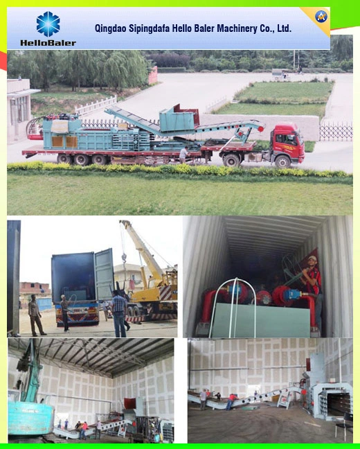 Hello Baler brand China hot sales waste tyre metal copper wire plastic bottles paper cardboard automatic baler