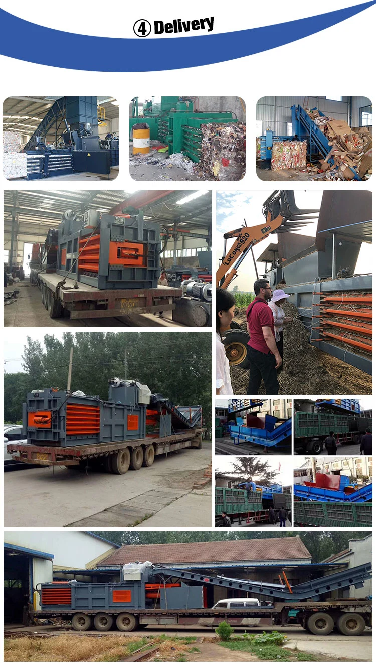 Semi-Automatic Horizontal Waste Paper Baler with Hydraulic Door