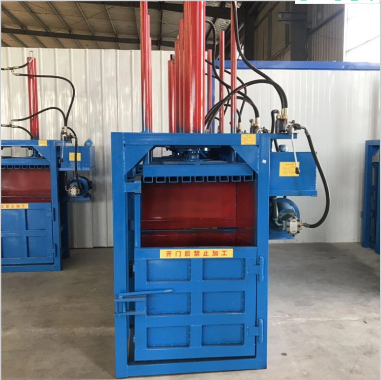 Factory Direct Double-Cylinder Straw Cotton Baler Full Automatic Vertical Hydraulic Baler for Garment Metal Waste Paper