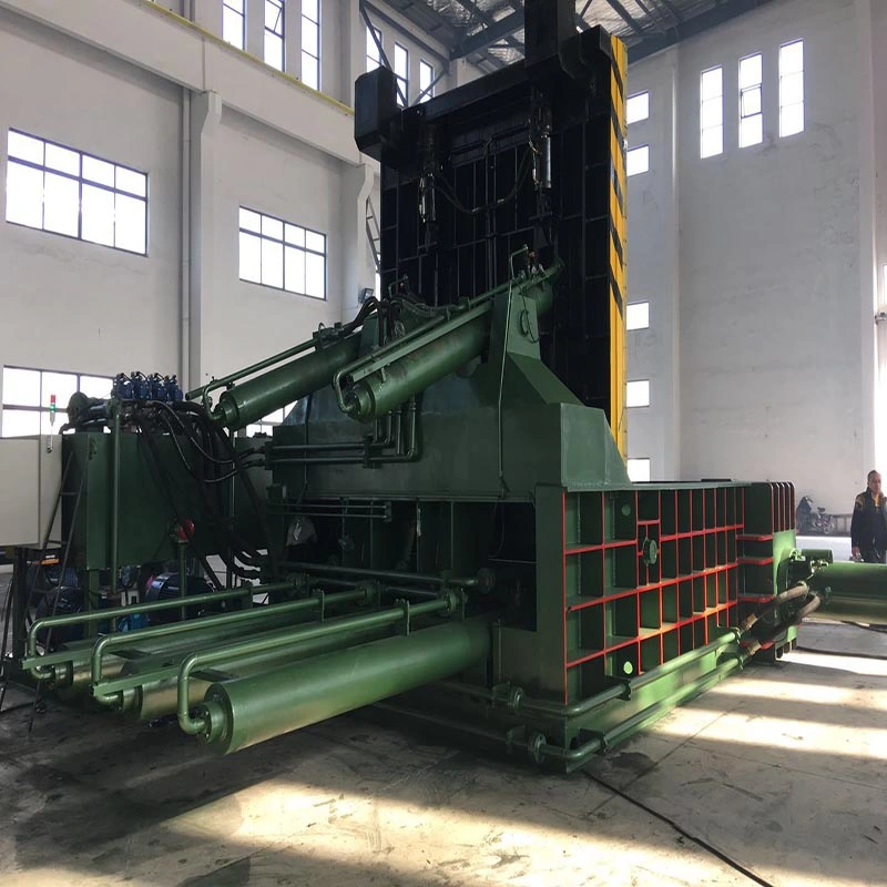 Automatic Square Compactor Round Hand Hydraulic Press Double Chamber Baler