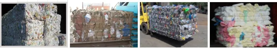 Horizontal Cardboard Waste Tyre and Waste Plastic Bottle Baler Machine