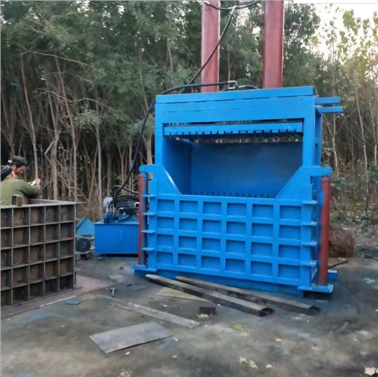 Factory Direct Double-Cylinder Straw Cotton Baler Full Automatic Vertical Hydraulic Baler for Garment Metal Waste Paper
